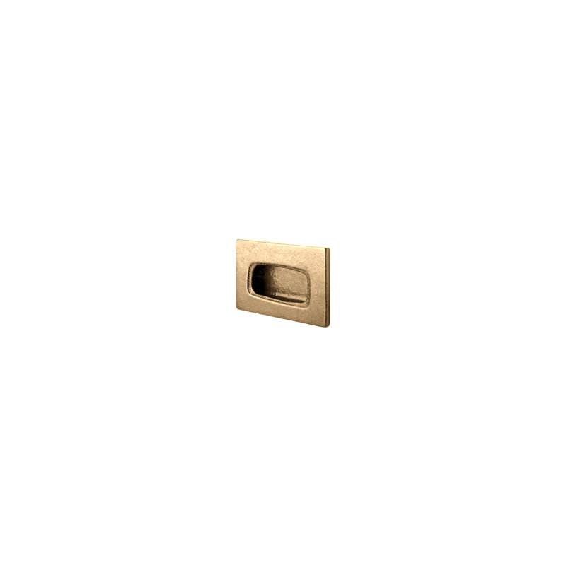 Tab Recessed Pull, Silicon Bronze Light