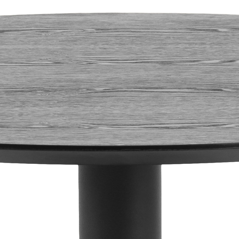 Ickes Round Metal Base Dining Table, 75cm H x 80cm L x 80cm W