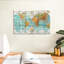 Globe terrestre carte du monde sur toile-806209350