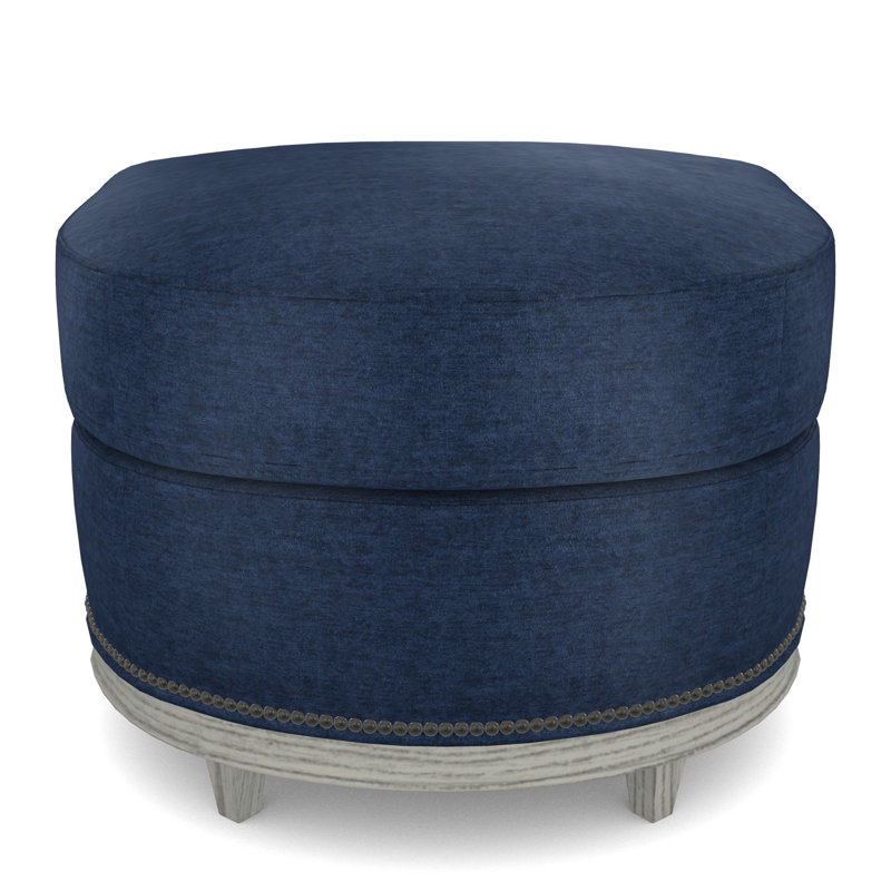 McKinley Ottoman, Nadia Eclipse, Dove Gray