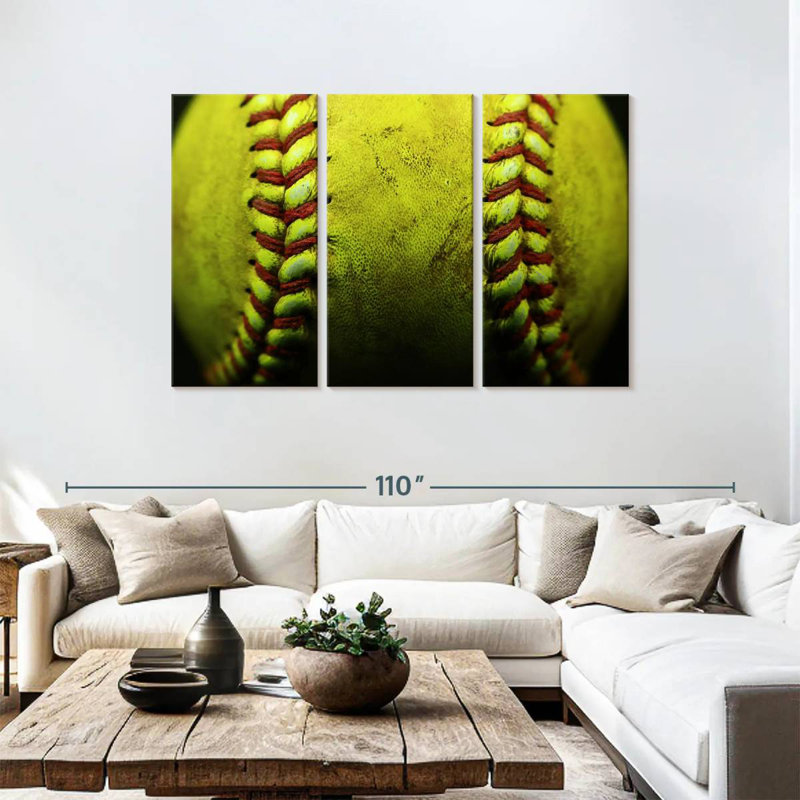 Sireci Dirty Softball, 48" H x 74" W
