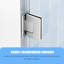 Fully Frameless Hinge Shower Door, SGCC Tempered Glass, Stainless Steel Accessories-139574915-138409594