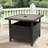 Latassha Wicker Side Table with Umbrella Hole-1252982731
