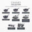 Tower Diamo 24cm - 30cm Frying Pan with Black Diamond Ceramic Non-Stick Coating & Softtex Handle, Aluminium, Black-92300913