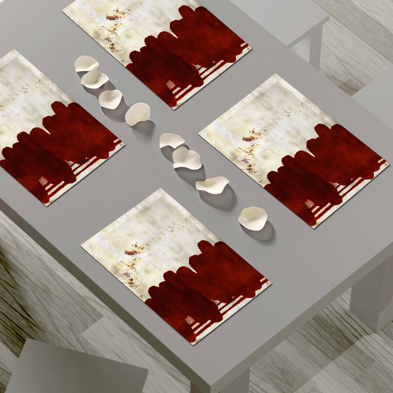Napperon abstrait en polyester