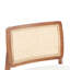 Méridienne beige avec cadre tissé et bois complexe pour 2 personnes