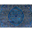 Tapis oriental en laine noué à la main en gris / bleu-65624932