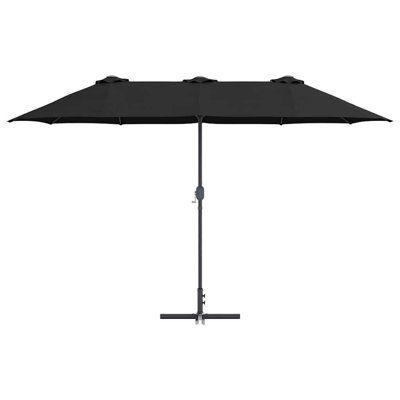 Garden Parasol Polyester and Aluminium Outdoor Shade UV Sun Protection