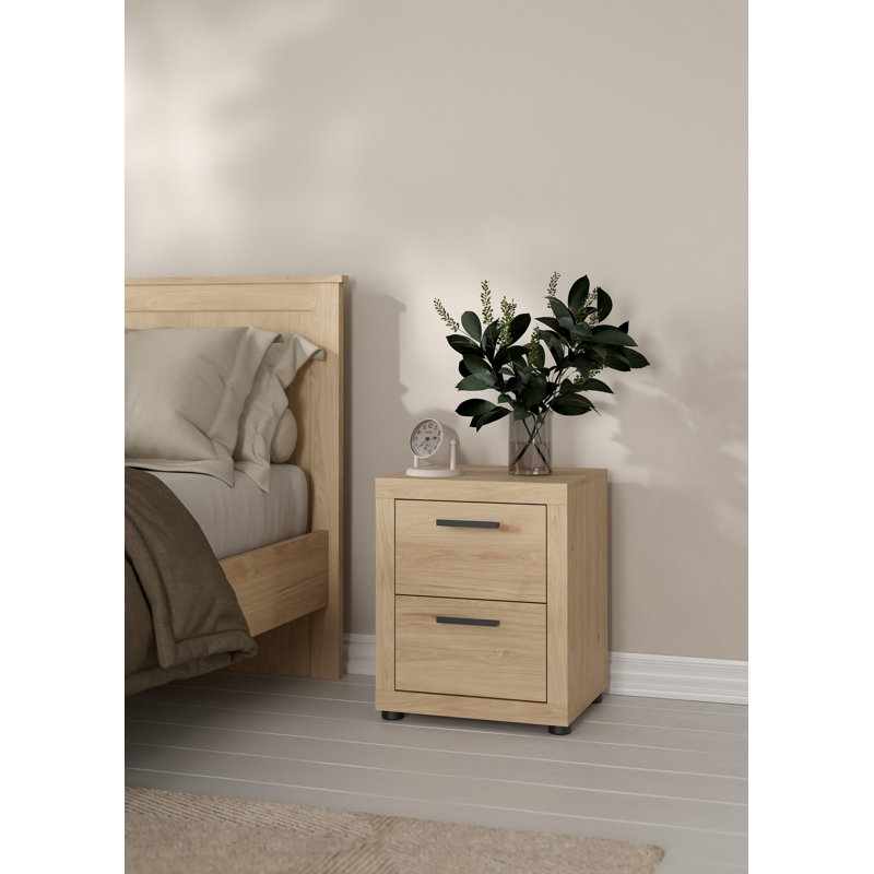 Rorry 2 Drawer Nightstand