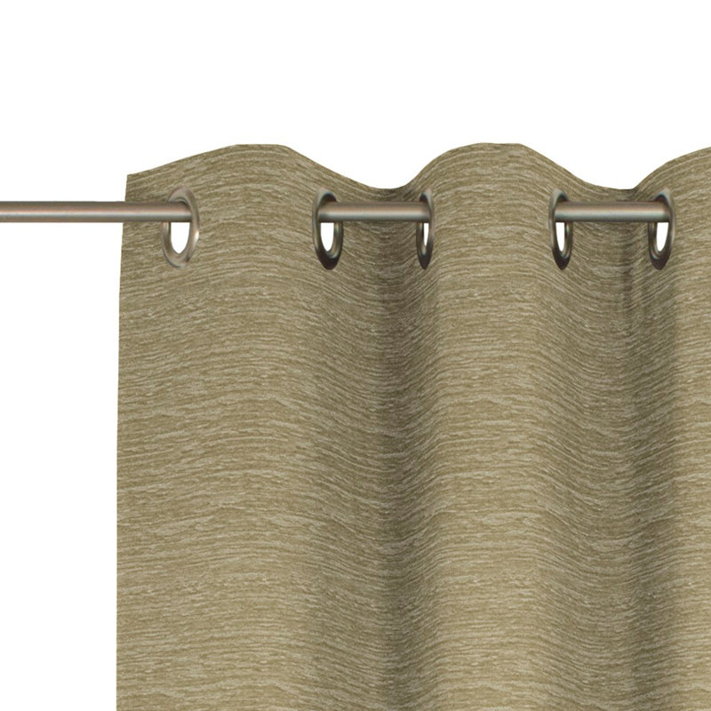 Breedlove Eyelet Room Darkening Single Curtain, Ochre, 270cm Width x 245cm Drop
