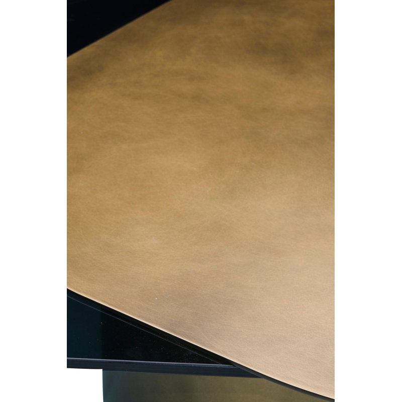 Table basse Cerryn, H 18,5 po x L 43,5 po x l 26,75 po, Doré