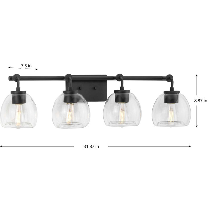 Hasler 4 - Light Dimmable Vanity Light, Graphite