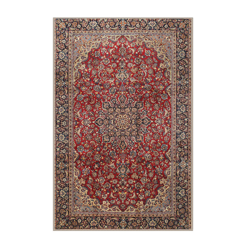 Tapis oriental rouge / beige, Rectangle 5 pi x 8 pi