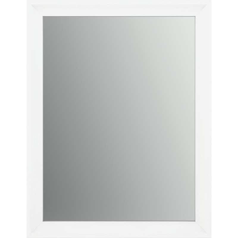 Traditional Bathroom / Vanity Mirror, Matte White, 32.64'' H X 23.03'' W X 2.28'' D