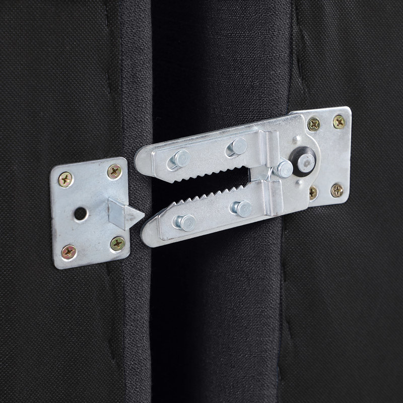 Canapé modulaire rembourré 4 pièces Izzet, Tissu texturé en lin noir