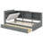 Twin Size Wood Platform Bed with Upholstered Storage Headboard, Shelves & 2 Drawers for Bedroom, Gray-118755743