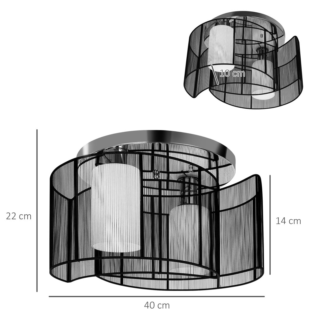 Modern Chandelier Semi-Flush Mount Ceiling Light