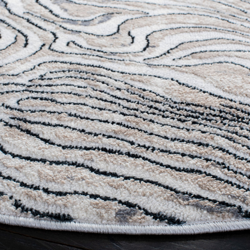 Ahnalise Performance Abstract Rug, Rectangle 8' x 10'