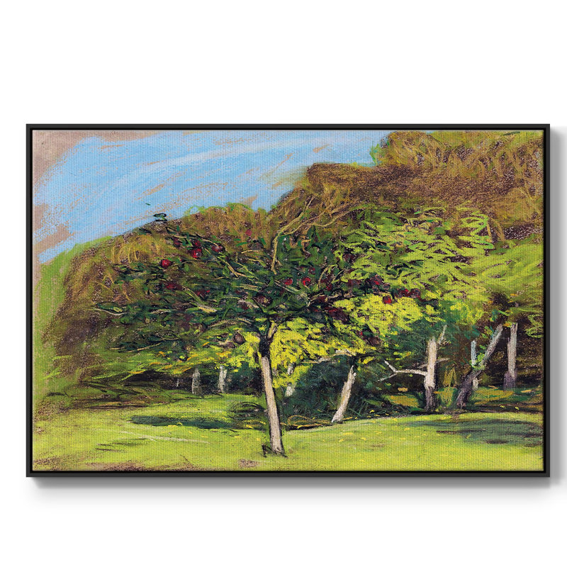 " Fruit Trees, 1865 ", 41" H x 27" W x 2" D, Black