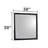 Frankie Aurelio Modern Ebony-Framed Dresser Mirror