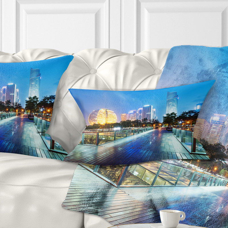 Coussin lombaire skyscrapers cityscape china hangzhou