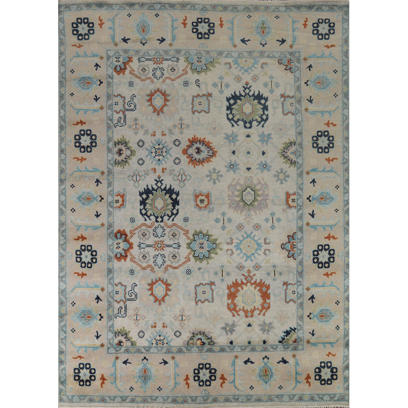 Handmade Wool Oushak Indian Area Rug 8x10