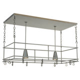 Greenbriar Oak Handcrafted Hanging Pot Rack