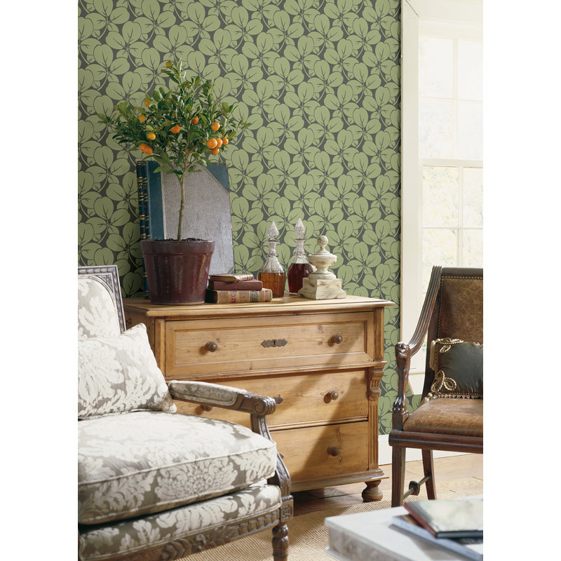 Rouleau de papier peint lisse L 33 pi x l 20,5 po, Vert