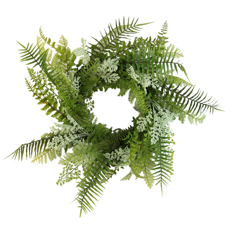 Couronne murale artificielle 21 po en plastique