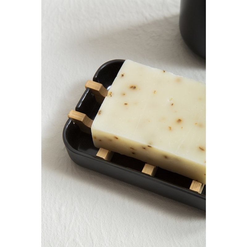 Leite Soap Dish, Black