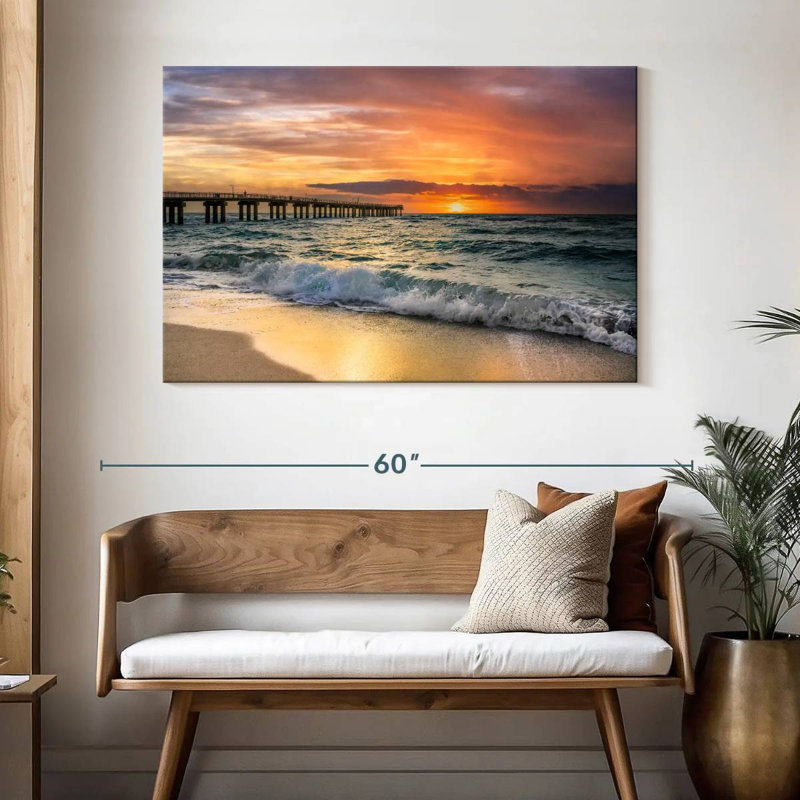 Plage de Nicci avec quai de pêche, Miami, Floride