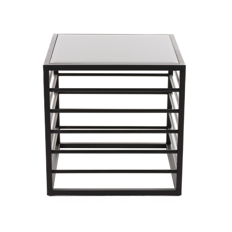Aiki Glass Top End Table