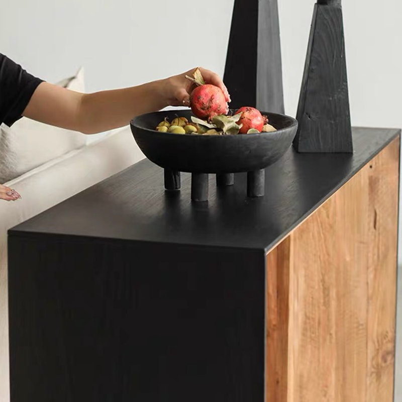 Console simple de style industriel, H 31,5 po x l 51,2 po x P 15,7 po