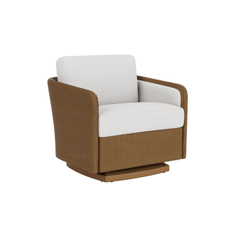 Visions Outdoor Swivel Lounge Chair, Cottage Pepper, Denim Blue