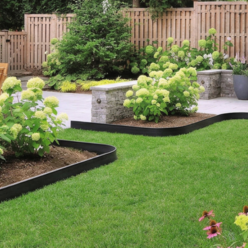 Bordure de paysage, bordure de bordure de jardin pour le jardin, cour, allée, sentier, décoration extérieure rustique