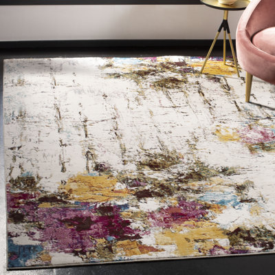 Mancheer Performance Abstract Rug