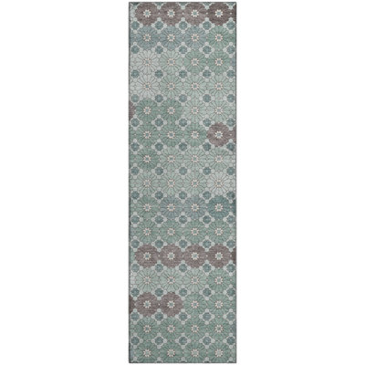 Premium Machine Washable Varasteh AMF1678 Geometric Rug