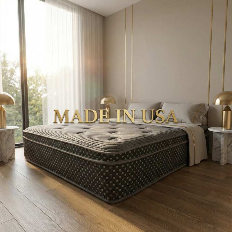 Matelas très grand matelassé de 13 po Eurotop Hybrid, Très grand lit