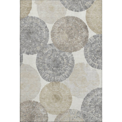 Premium Machine Washable Mayfield AMF2351 Abstract Rug