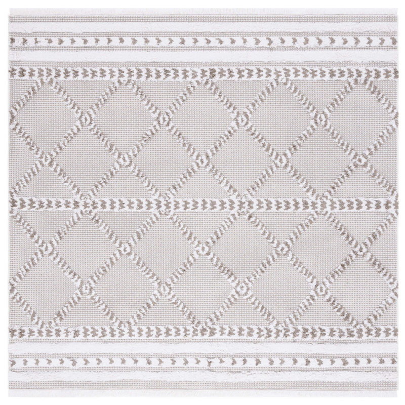 Tapis géométrique Kolling Performance, Carré 6 pi 4 po
