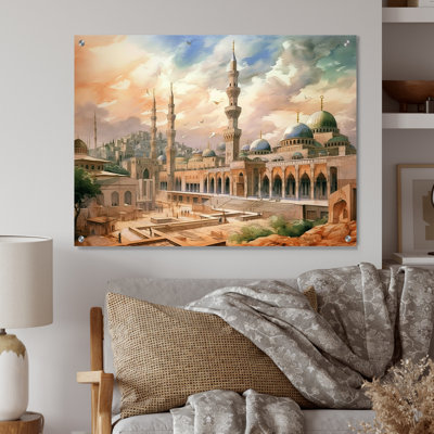 Mosquée religieuse The Mystets II - Art mural acrylique sur verre