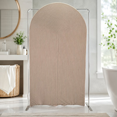 Light Tan Ripples Pattern Arch Backdrop Cover For Birthday Party Wedding Baby Shower Event Photo Stand Decor