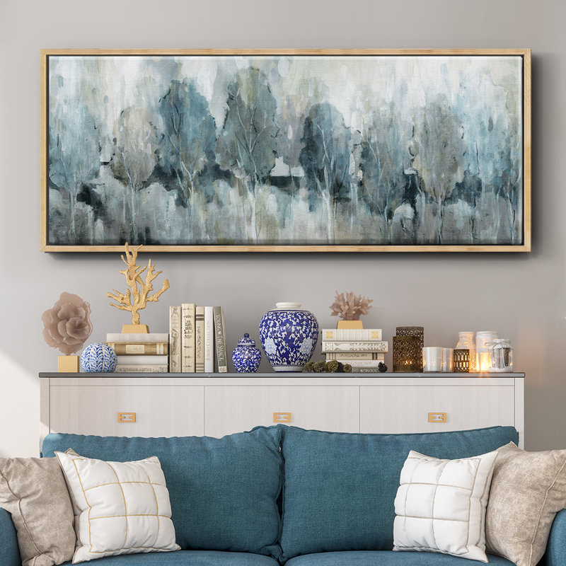 Bright Indigo Groves- Framed Canvas