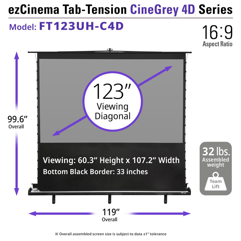 ezCinema Tab-Tension CineGrey 4D