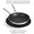 Martha Stewart Lockton 2 Piece Aluminum 10 Inch and 12 Inch Frying Pan Set in Linen