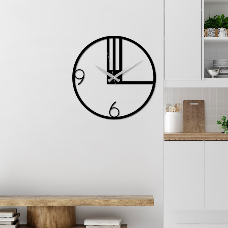Horloge murale décorative en métal