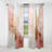 Gold And Pink Paint Fusion - Modern Curtain - Velvet Room Darkening - 1 panel-107827110