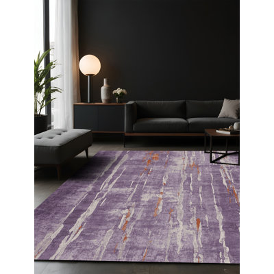 Silky Soft Plush Purple Area Rug