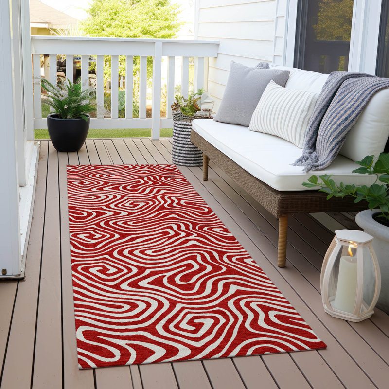  Machine Washable Indoor/Outdoor Chayden ACN1030 Rug, Runner 2'3" x 7'6"