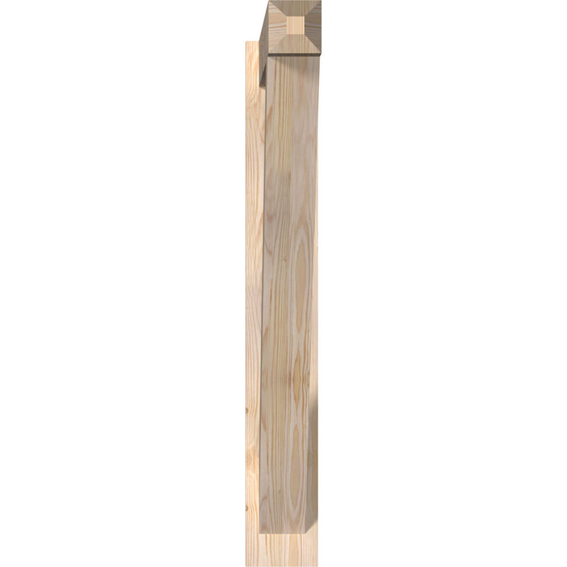 Artisan traditionnel en bois rustique, Sapin Douglas de 5 1/2 po (lisse), P 40 po x H 40 po